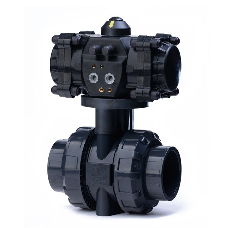 Plastic Pneumatic Actuated PVC Ball Valve